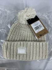 The North Face Unisex Cozy Chunky Cabin Beanie Gardenia White