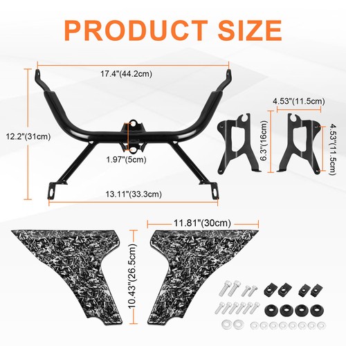 for 23-24 Harley CVO Road Glide Upgrade Side Fairing Panel Spoiler Support Cover - Picture 8 of 9