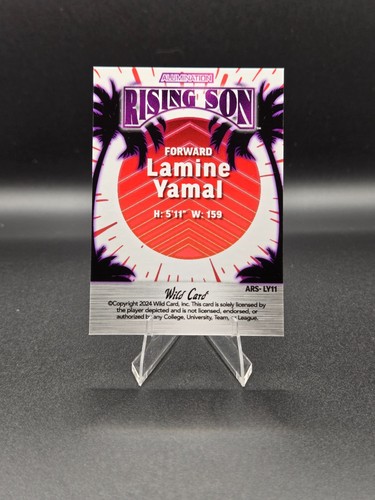 2024 Wild Card Lamine Yamal “Rising Son” Rookie #7/10 – Ultra Short Print - Picture 2 of 2
