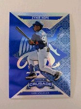 2025 Panini Crusade Blue Mojo Crusade - Zyhir Hope #61 Los Angeles Dodgers