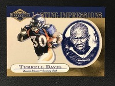 2001 Pacific Canvas Impressions #5 Terrell Davis Broncos Lasting Impressions