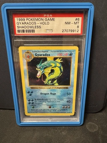 Pokémon TCG Gyarados Shadowless Base Set PSA 8
