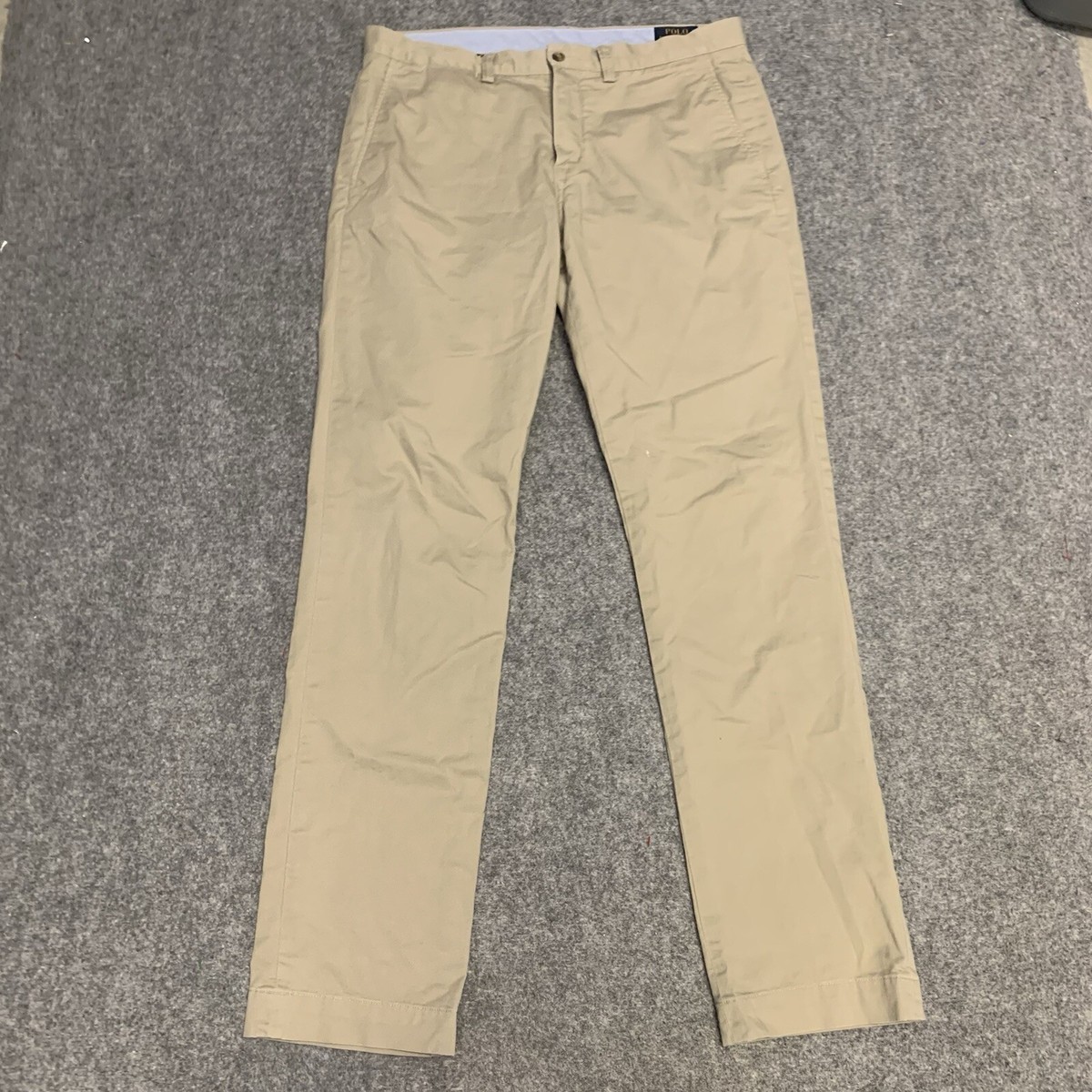 Polo Ralph Lauren Pants Mens 34x34 Stretch Slim Fit Cotton Chino Polo Ralph Lauren Pants Mens 34x34 Stretch Slim Fit Cotton Chino