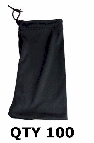 Lot 100 Cell Phone Storage Sleeve Black with String Light Mobile Screen Cleaner - Picture 1 of 2