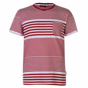 tee shirt rayé blanc et rouge