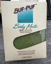 Vintage 1991 Buf-Puf Bodymate Dual Surface Sponge Dual Texture Body Sponge