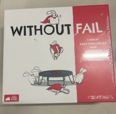 Without Fail Party Game By Exploding Kittens Brand New, Factory Sealed 2022