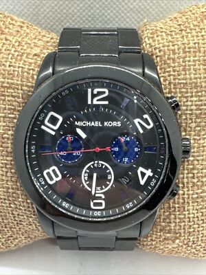 Michael Kors Mercer MK8291 Men\'s Black Stainless Steel Analog Dial Watch AEA161 Michael Kors Lexington Men main image 4