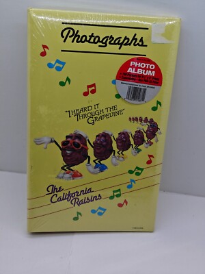 Photo Album California Raisins 1988 Calrab *New Unopened * Vintage *Made In USA