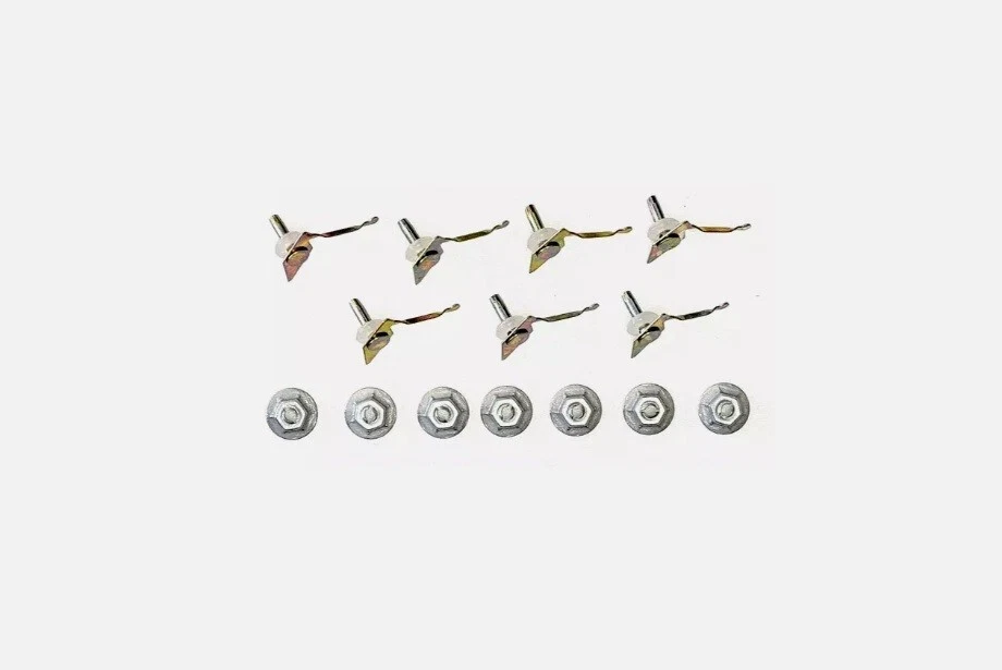 4 CUERPO GUARDABARROS PUERTA 1/4 CLIPS DE MOLDURA PARA CLÁSICO BUICK CHEVY OLDS CADDY PONTIAC ETC Foto 2 de 4