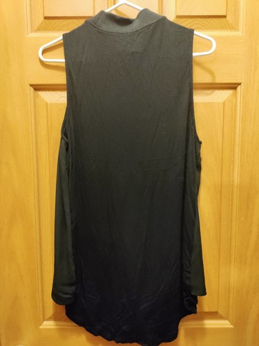 Women's Tank Top Med Mittoshop Black High Neck - Picture 3 of 3