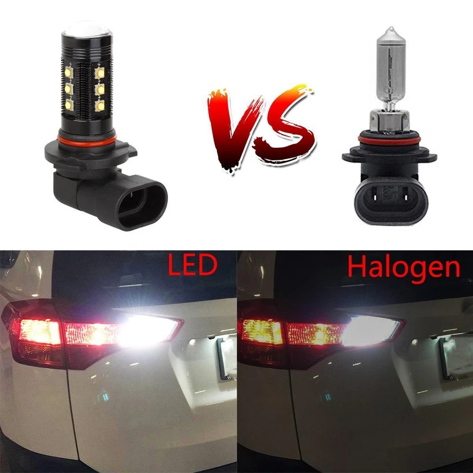 2 Pack White 6000K 9006 HB4 Super Bright Fog Driving Light Bulb Lamp Set - Image 2 of 4