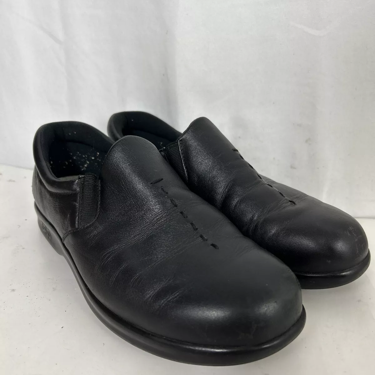 San Antonio shoe company women s size 7 black slip on comfort shoe