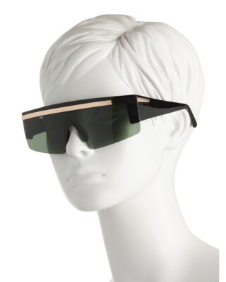 Otra Eyewear Sunglasses Black Gold Tone Coletta Sport Frame Vacation Streetwear Reina Oversized Sunglasses – Black & Gold – Otra Eyewear main image 4