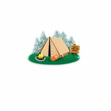 Camping Tent Personalized Christmas Tree Ornament