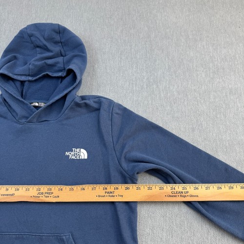 The North Face Hoodie Teen Girls 2XL Blue Pullover Fleece Graphic Logo Sweater - Picture 7 of 12