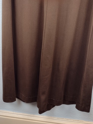 Vintage Elegant Brown Maxi Dress High Neck Rhinestones Buckle Size 8 - Picture 7 of 12