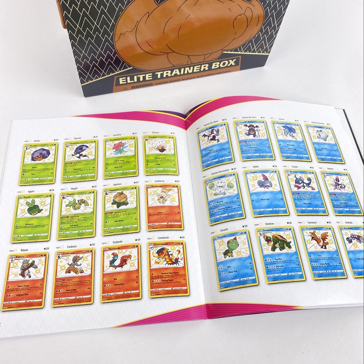 Shining Fates Pokemon TCG Elite Trainer Box Contents Only - NO PACKS