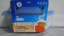 Ziploc Endurables MEDIUM Reusable Silicone Pouch 32 oz. 9.5 x 4 x 3 NEW
