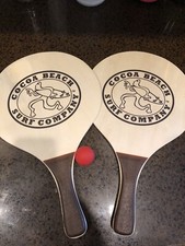 Cocoa Beach Sport Design Wood beach paddle ball Set