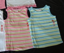 Gymboree ISLAND GIRL FUN Striped Tank Top Lot of 2 Tops NWT Choice of Size 4 5 6