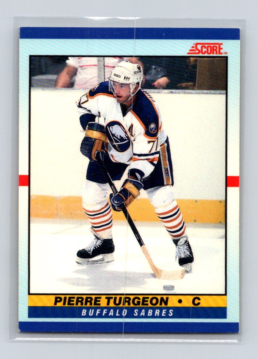 1990-91 Score Young Superstars #1 Pierre Turgeon Buffalo Sabres