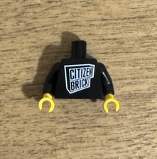 Citizen Brick Day 11 CBD11 - Black CB Logo Torso VERY RARE Custom Minifig