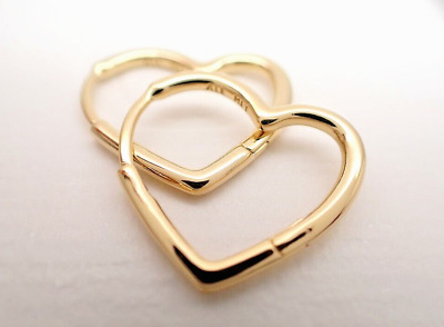 Authentic Pandora #268307C00 Asymmetrical Heart Hoop Authentic Pandora #268307C00 Asymmetrical Heart Hoop