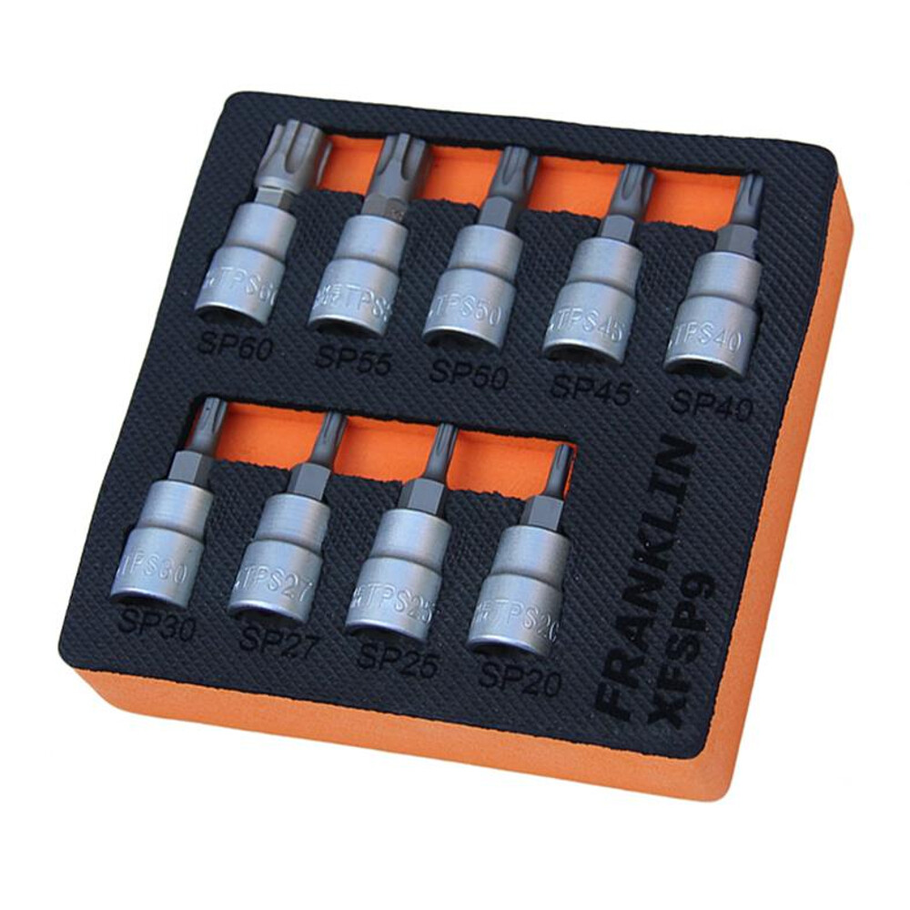 3/8"" Drive Torx Plus Bit Socket Set 9 Pce Franklin Tools XFSP9