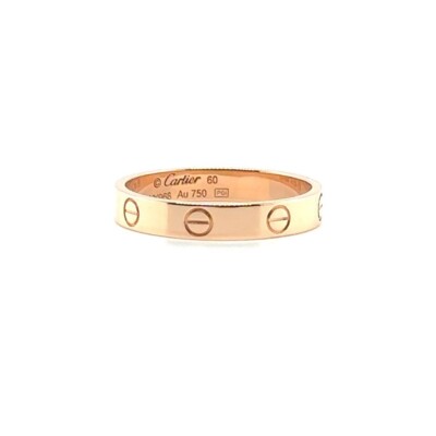 Cartier Love 3.60mm Rose Gold Band Ring Size 9.25 / 60 | eBay