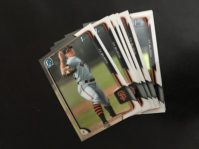 2015 Bowman BCP24 Ty Blach 10 count all chrome lot San Francisco Giants