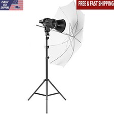 80W LED Video Light Umbrella Lighting Kit Tripod Softbox Continuous Output New