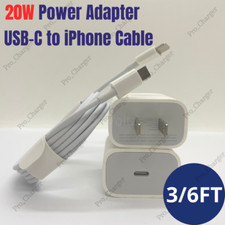 20W USB-C Fast Charger PD Adapter Cable For iPhone 14/13/12/11 Pro Max XR XS X 8