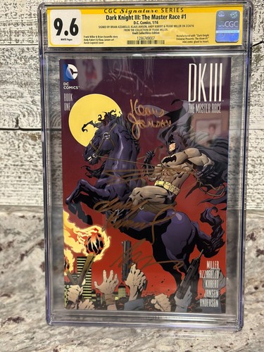 DARK KNIGHT III THE MASTER RACE (DK3)1 CGC 9.6 BATMAN FRANK MILLER CGC SS 4 SIGS - 第 2/8 張圖片