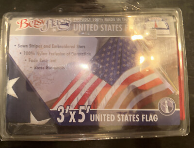 3'x5' Betsy Flags United States National Flag Brass Grommets Nylon Sewn