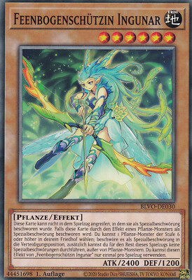 Yu-Gi-Oh! Blazing Vortex #030 Feenbogenschützin Ingunar Common Deutsch