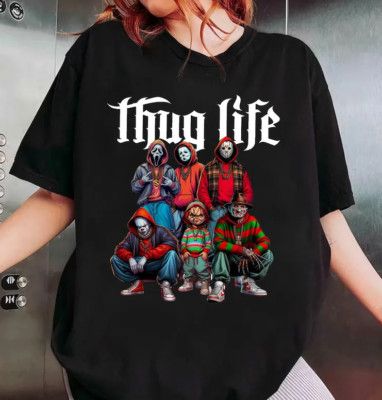 Thug Life Horror Movie Shirt, Movie Killer Shirt, Scary Halloween Shirt, Horror