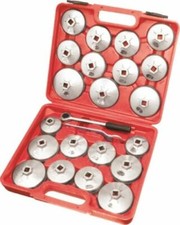 23pc Cup Type Oil Filter Cap Wrench Set Socket Removel Aluminum Alloy Heavy Duty