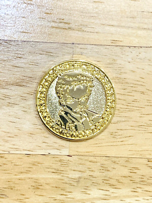 Roronoa Zoro one piece Gold Coin Medal BANDAI From Japan ON-60 F/S