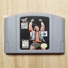WWF Warzone N64 Cartridge Authentic, Tested