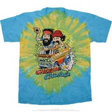 CHEECH & CHONG-HOT ROD-TIE DYE T-SHIRT S-M-L-XL-XXL LICENSED