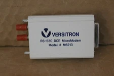 VERSITRON M6223 Industrial Fiber Optic DTE Micromodem DB25 Female w/RS-530