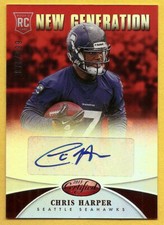 2013 Certified Mirror Red Signatures #212 Chris Harper 878/999  Seattle Seahawks