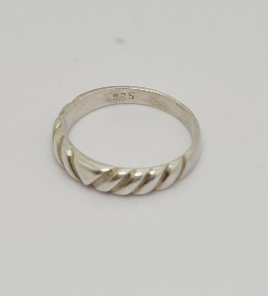 Fabulous Solid Designed Band Ring 925 Silver Size… - image 16