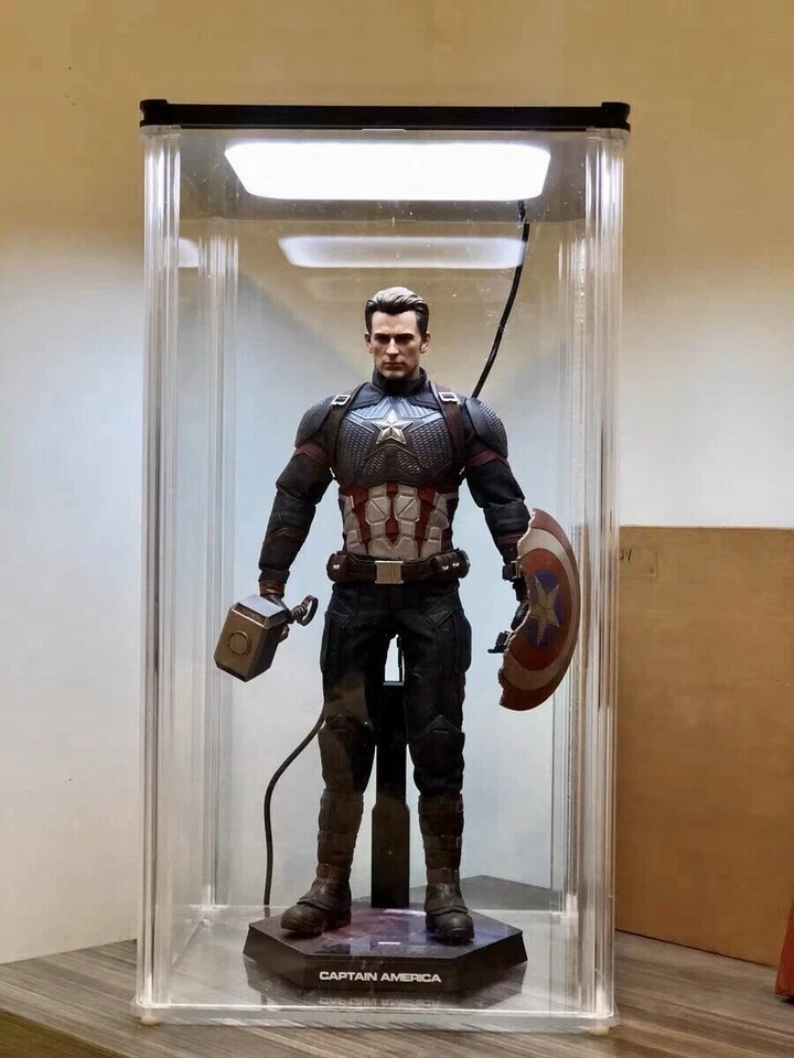 16.5" LED Acrylic Display Case Box Base for Hot Toys 1/6 figure Fast shipping - Image 4 of 4