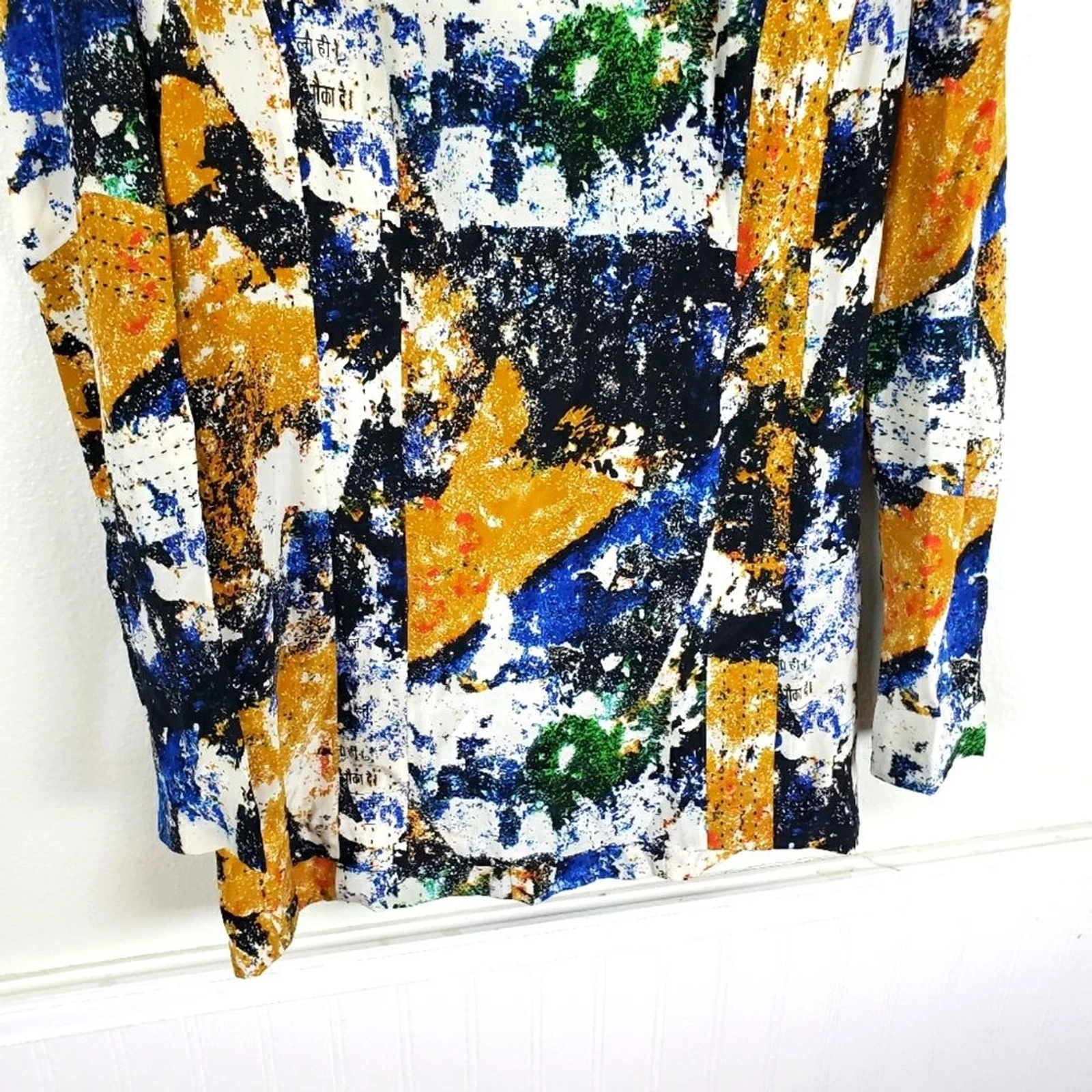 Tunica donna Tory Burch Eileen seta de chine stampa Wally cucito taglia 06 SM