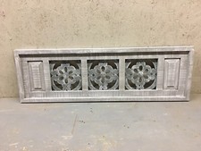 Large Rectangular Farmhouse Style Window Arch Headboard Wall Art Wood Metal Gray