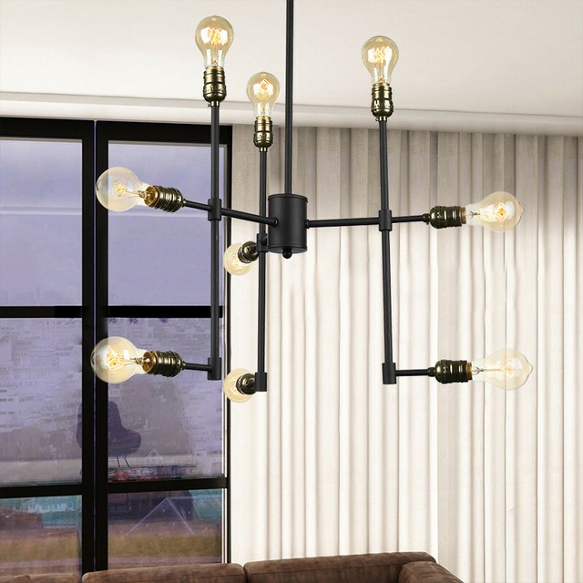 Mid-Century Sputnik Chandelier Vintage Kitchen 9-Light ...