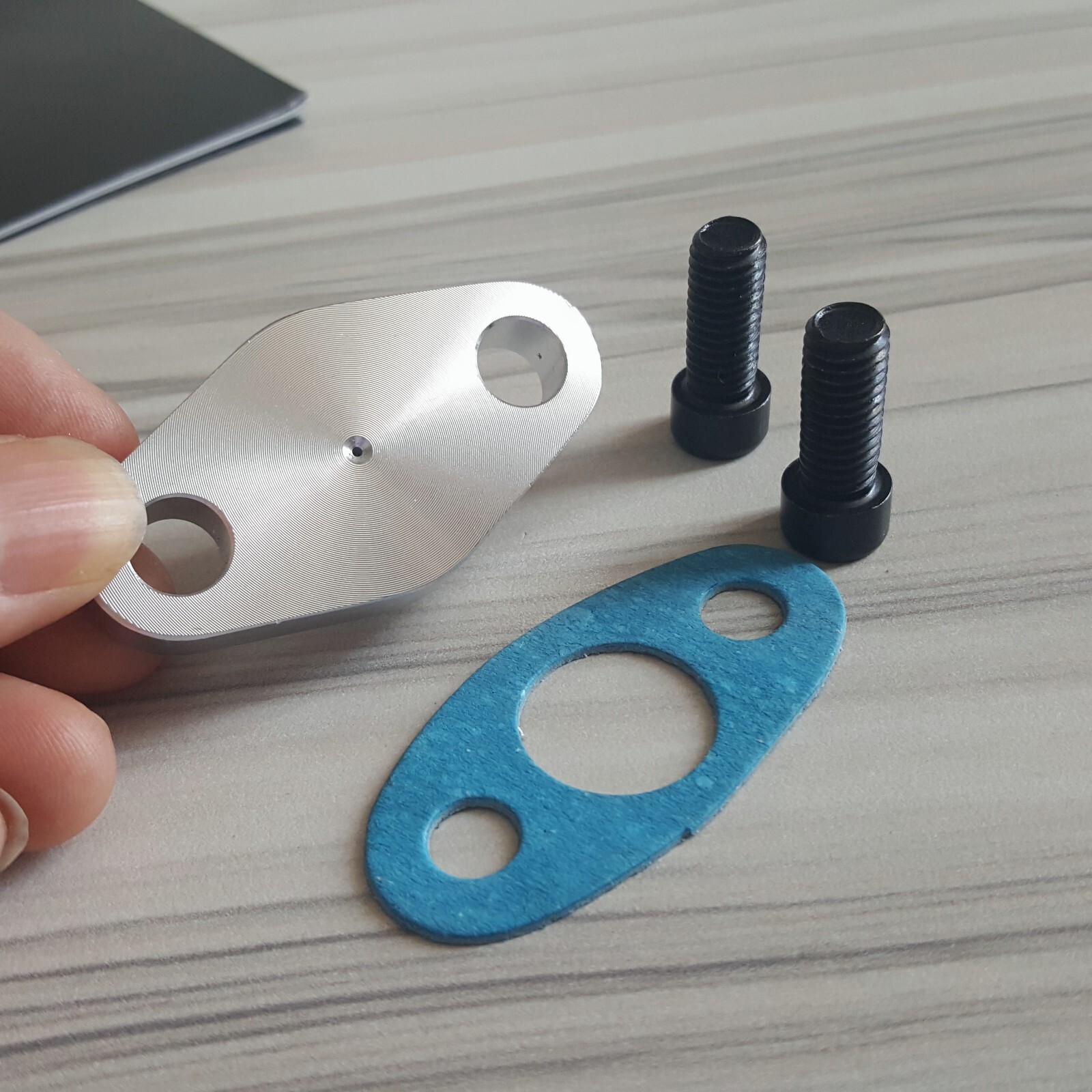 4mm Turbo Billet Oil Feed Restrictor Inlet Flange T3 T34 T35 T04 T04B