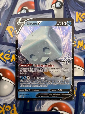 advent calendar pokemon cards Pokemon TCG Card Holiday Advent Calendar Stamp Eiscue V 55/192 Full Art